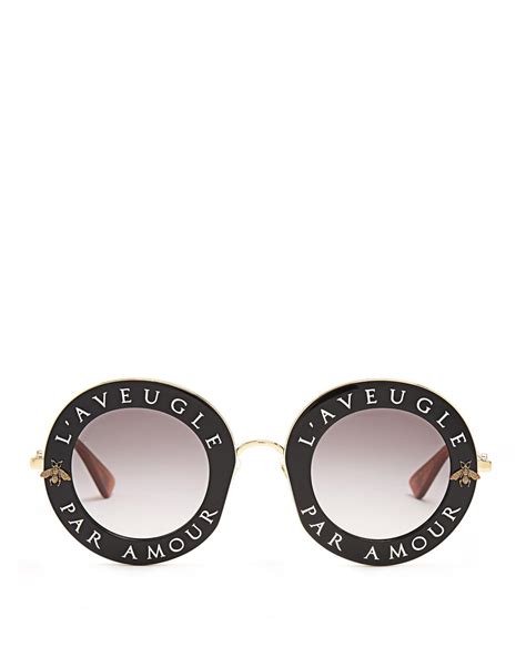 buy gucci l'aveugle par amour sunglasses replica|GUCCI Metal L'Aveugle Par Amour Round Frame Sunglasses .